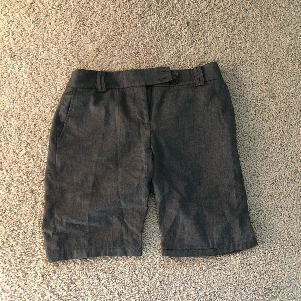 Ann Taylor Fancy Grey Loft Shorts
